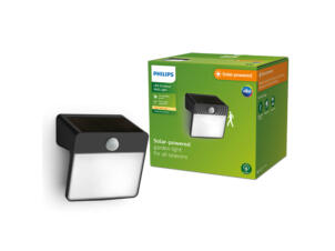 Philips Yarixa applique murale extérieure solaire 2,2W avec capteur de mouvement noir