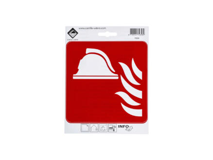 Zelfklevend pictogram brandbestrijdingsmiddel 15x15 cm 1