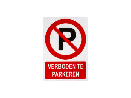 Zelfklevend pictogram verboden te parkeren 23x33 cm 1