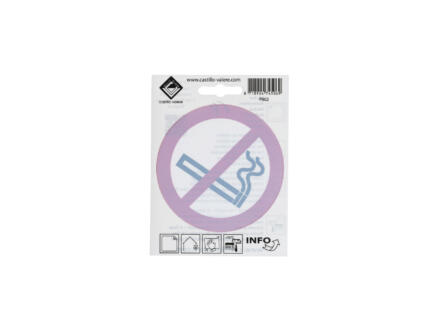 Zelfklevend pictogram verboden te roken 10cm achter glas 1