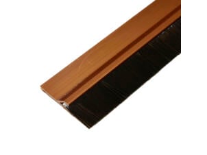 Confortex Zelfklevende deurstrip met borstel 1m 4,8cm bruin