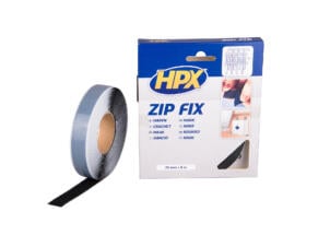 HPX Zip Fix klittenband 20mm 5m zwart