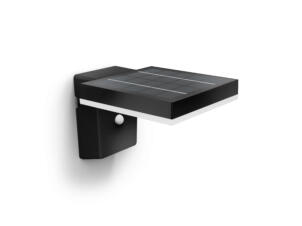 Philips Zonal wandlamp vierkant solar 1,3W met bewegingssensor zwart