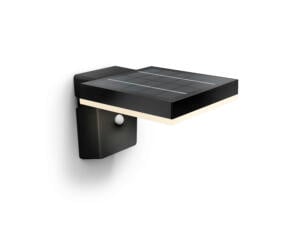 Philips Zonal wandlamp vierkant solar 1,3W met bewegingssensor zwart