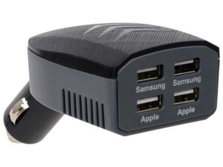 Carpoint aanstekerdoos 4-weg USB 1