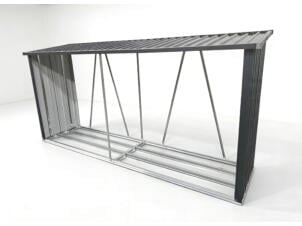 Garden Plus abri bûches 300x84x152 cm métal