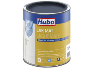 Hubo acryllak mat 0,75l jeans blauw