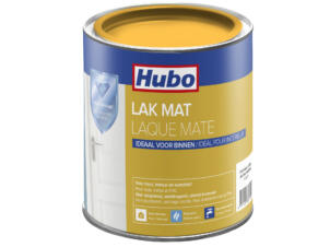 Hubo acryllak mat 0,75l signaal geel