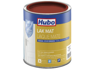 Hubo acryllak mat 0,75l warm rood
