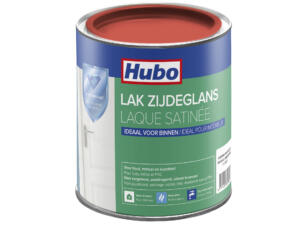 Hubo acryllak zijdeglans 0,75l anemoon rood