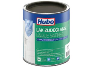 Hubo acryllak zijdeglans 0,75l grafiet