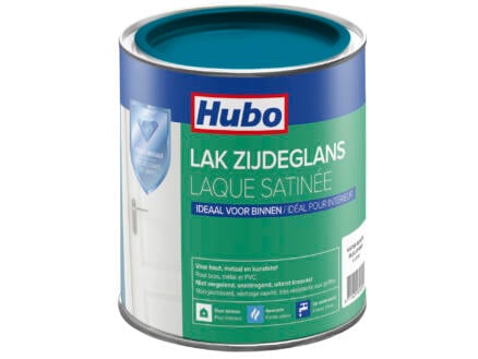 Hubo acryllak zijdeglans 0,75l water blauw 1