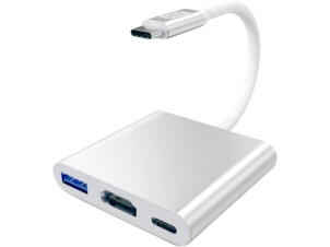 Carpoint adapteur USB-C - HDMI/USB-A/USB-C 3-en-1