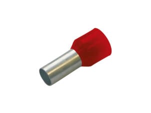 Haupa adereindhuls 10mm² 12mm rood 10 stuks