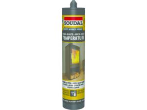 Soudal afdichtingskit hoge temperatuur 290ml zwart