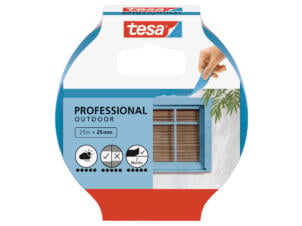 Tesa afplaktape 25m x 25mm blauw