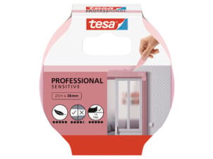 Tesa afplaktape 25m x 38mm roze
