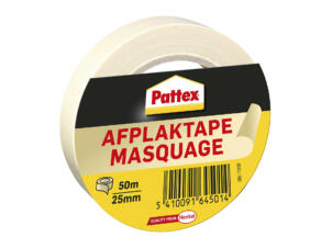 Pattex afplaktape 50m x 25mm beige