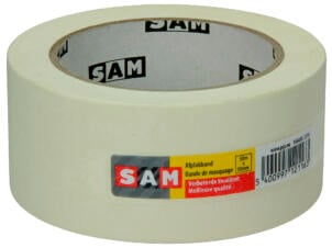 Sam afplaktape 50m x 50mm wit