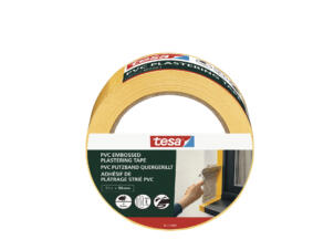 Tesa afplaktape PVC 33m x 50mm geel