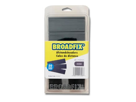 Broadfix afstandhouders 100x28x4 mm plat 50 stuks 1