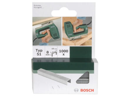 Bosch agrafes type 51 10mm 1000 pièces 1