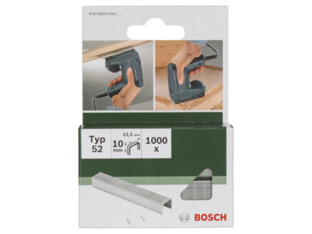 Bosch agrafes type 52 10mm 1000 pièces 1