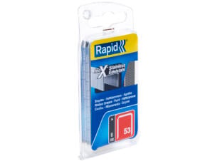 Rapid agrafes type 53 8mm inox 1080 pièces