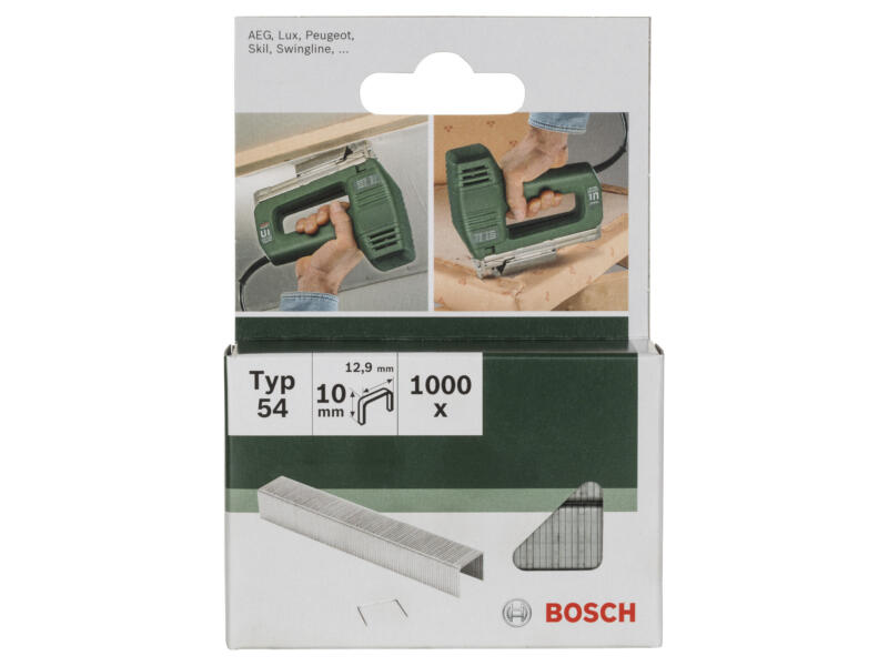 Bosch agrafes type 54 10mm 1000 pièces