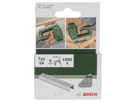 Bosch agrafes type 54 6mm 1000 pièces 1