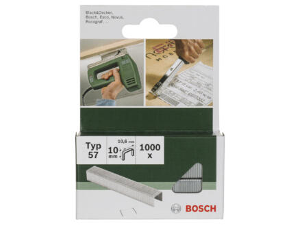 Bosch agrafes type 57 10mm 1000 pièces 1