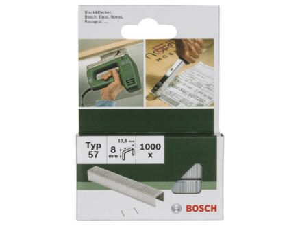 Bosch agrafes type 57 8mm 1000 pièces 1