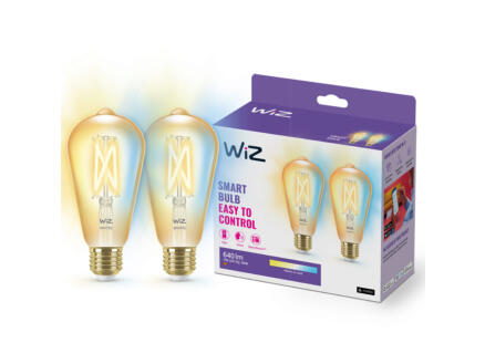 ampoule LED Edison filament E27 50W dimmable 2 pièces 1