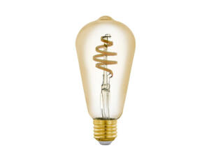 Eglo ampoule LED Edison filament E27 5W dimmable verre ambré