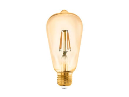 Eglo ampoule LED Edison filament E27 5W verre ambré 1