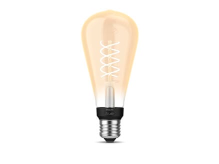 Philips Hue ampoule LED Edison filament verre ambré E27 7W dimmable 1