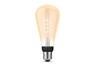 Philips Hue ampoule LED Edison filament verre ambré E27 7W dimmable