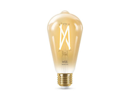WiZ ampoule LED Edison filament verre ambré E27 8W dimmable 1