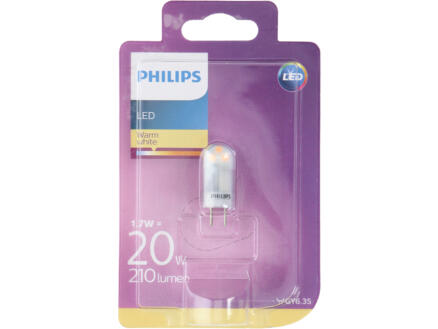 Philips ampoule LED capsule GY6.35 1,7W blanc chaud 1