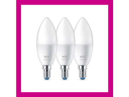 WiZ ampoule LED flamme E14 4,9W dimmable 3 pièces 1