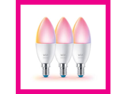 WiZ ampoule LED flamme E14 4,9W dimmable 3 pièces