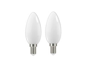 Prolight ampoule LED flamme E14 4W blanc 2 pièces