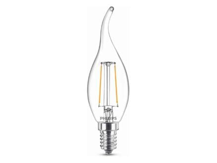 Philips ampoule LED flamme filament E14 2W