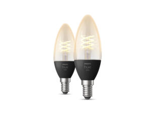 Philips ampoule LED flamme filament E14 4,5W 2 pièces