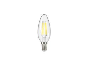 Select Plus ampoule LED flamme filament E14 4W blanc chaud 2 pièces