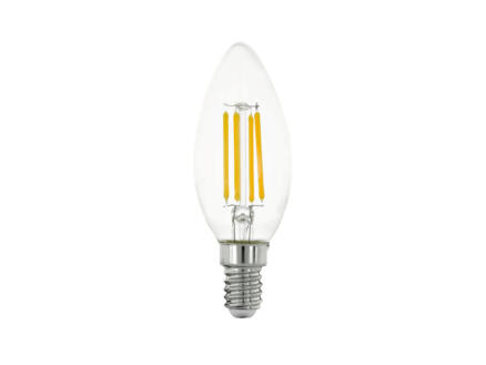 Eglo ampoule LED flamme filament E14 4W verre clair 1