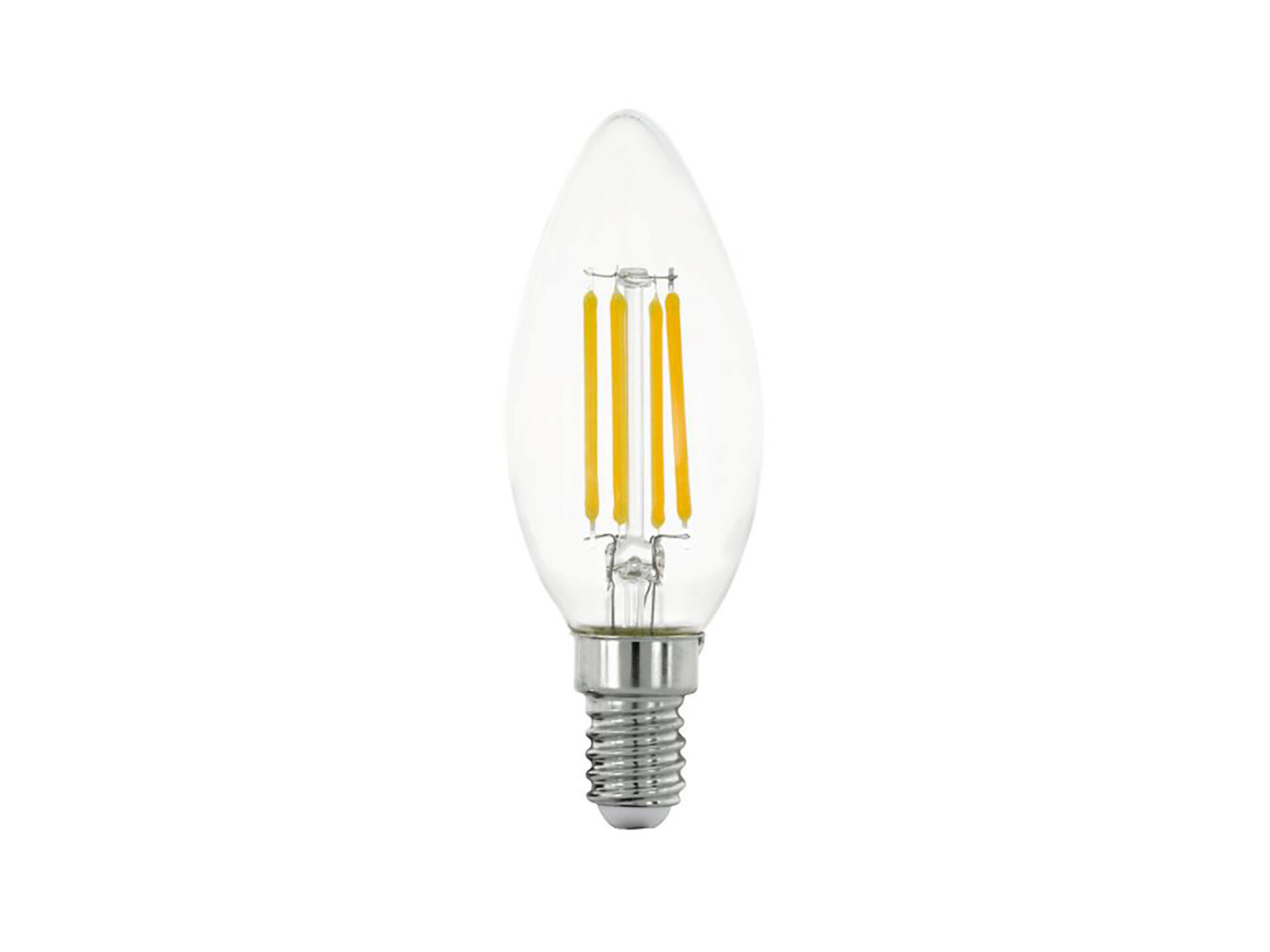 Eglo ampoule LED flamme filament E14 4W verre clair