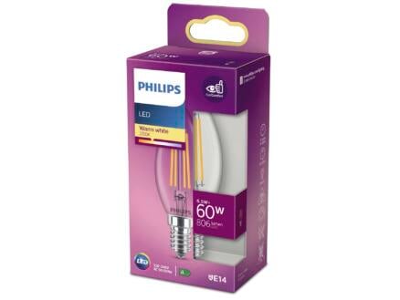 Philips ampoule LED flamme filament E14 6,5W 1