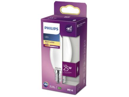 Philips ampoule LED flamme mat E14 2,2W 1