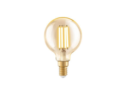 Eglo ampoule LED globe filament E14 4W verre ambré 1